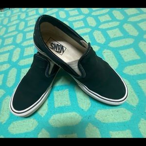 Slip-on Vans. Black. Womens size 7.5.